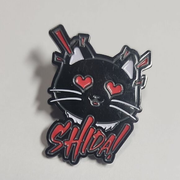 Hiraku Shida AEW Pin Pro Wrestling Crate Exclusive Black and Red Cat - Picture 2 of 4